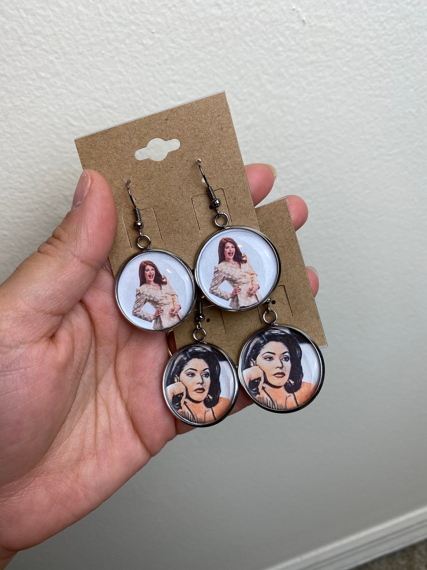 Photo Earrings- Karol G, Bad Bunny, Frida Kahlo, Soraya or Make Your Own!
