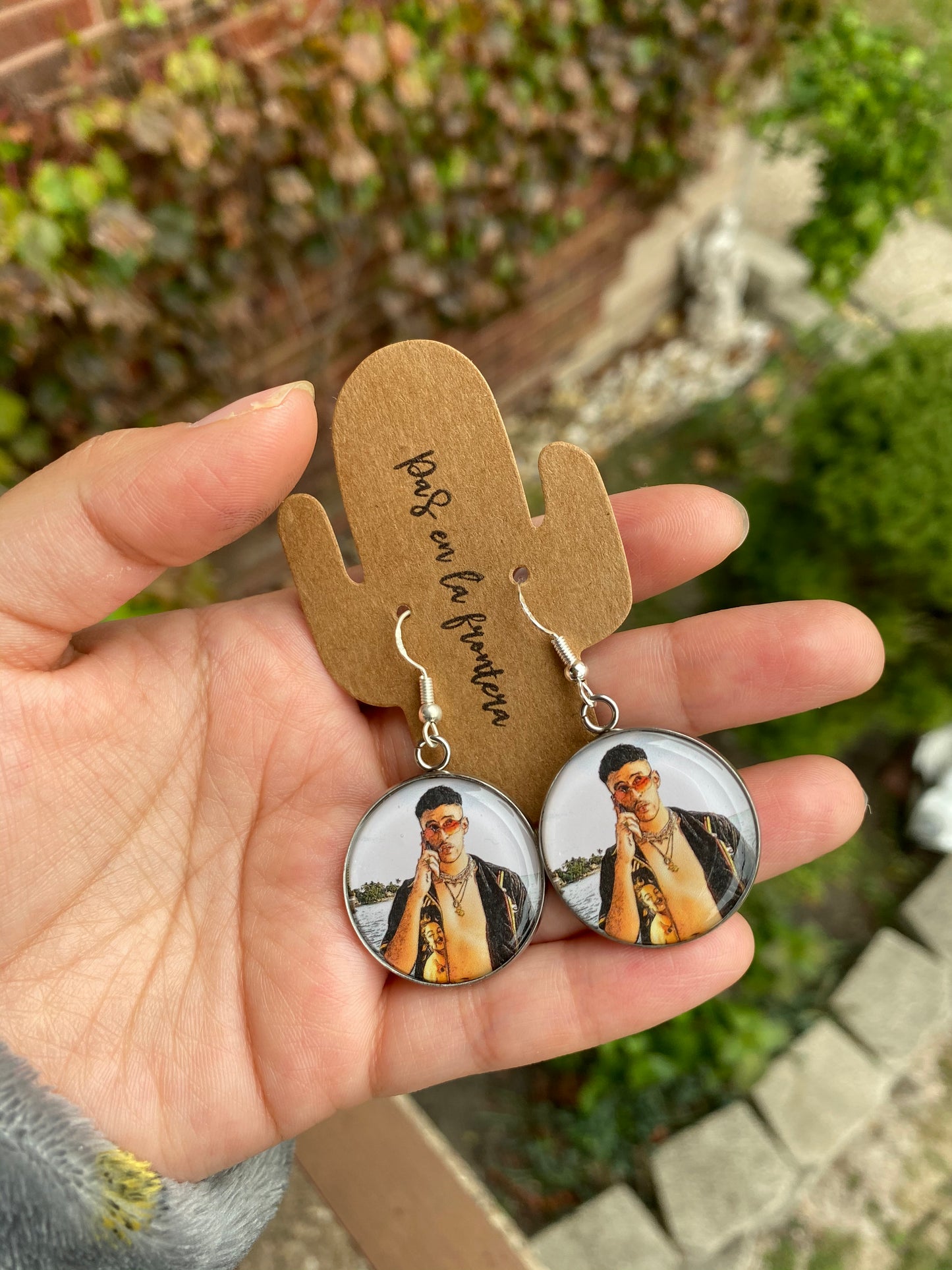 Photo Earrings- Karol G, Bad Bunny, Frida Kahlo, Soraya or Make Your Own!