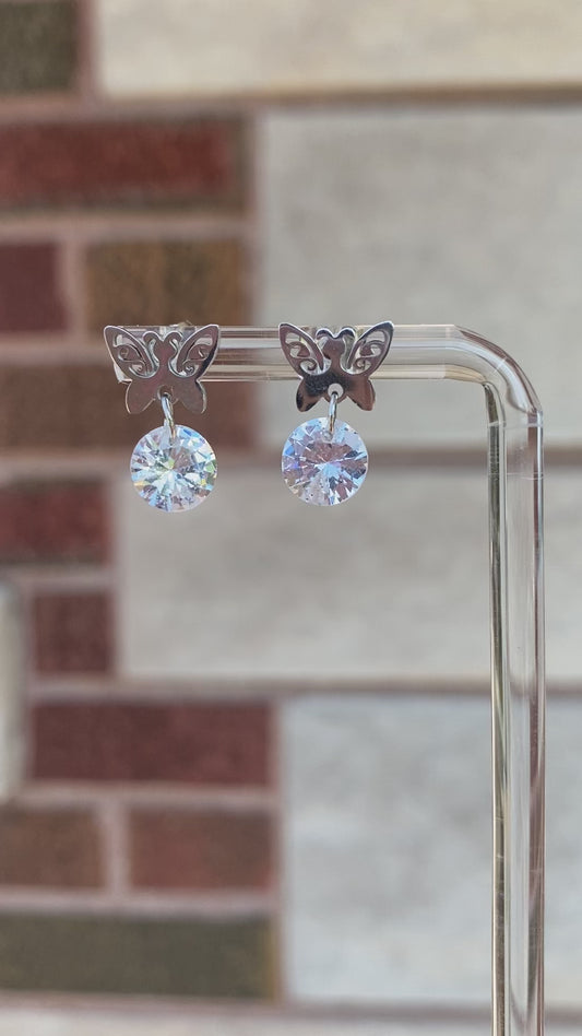 Butterfly Stainless Steel Earrings